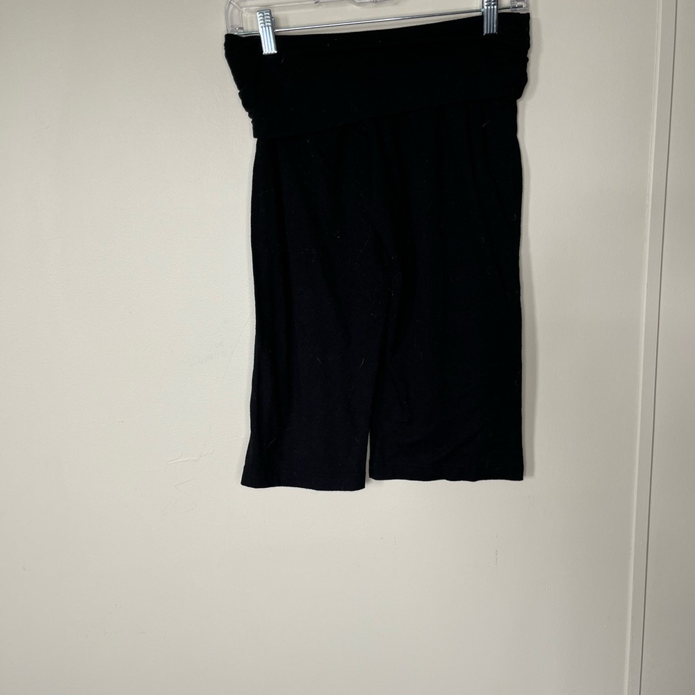 Black Knit Shorts